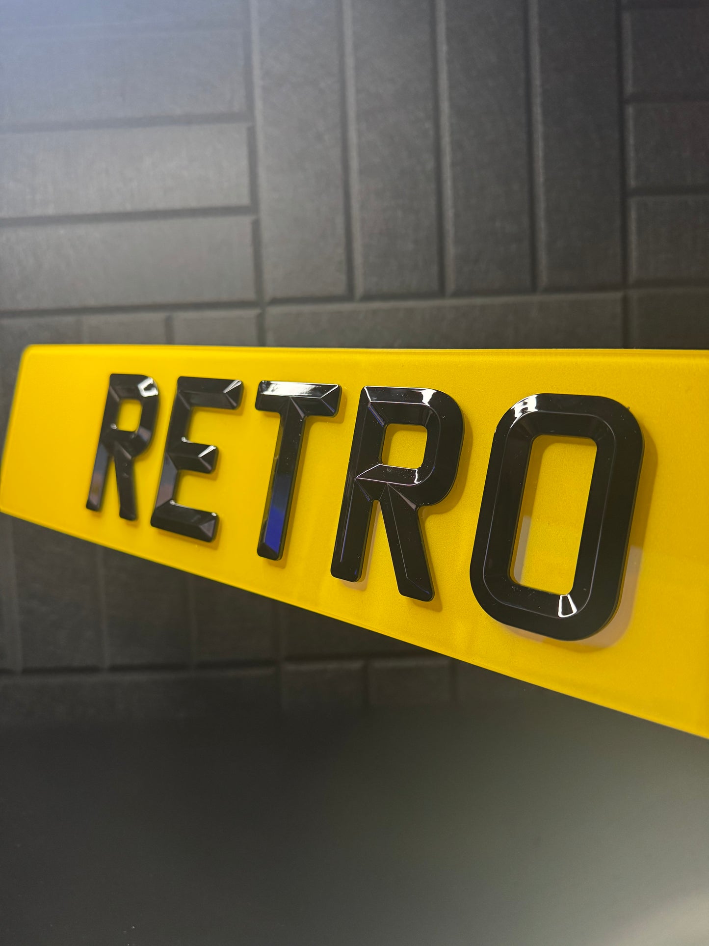 Retro Bevelled Number Plates – Diamond Cut 4D Finish | Premium UK Plates