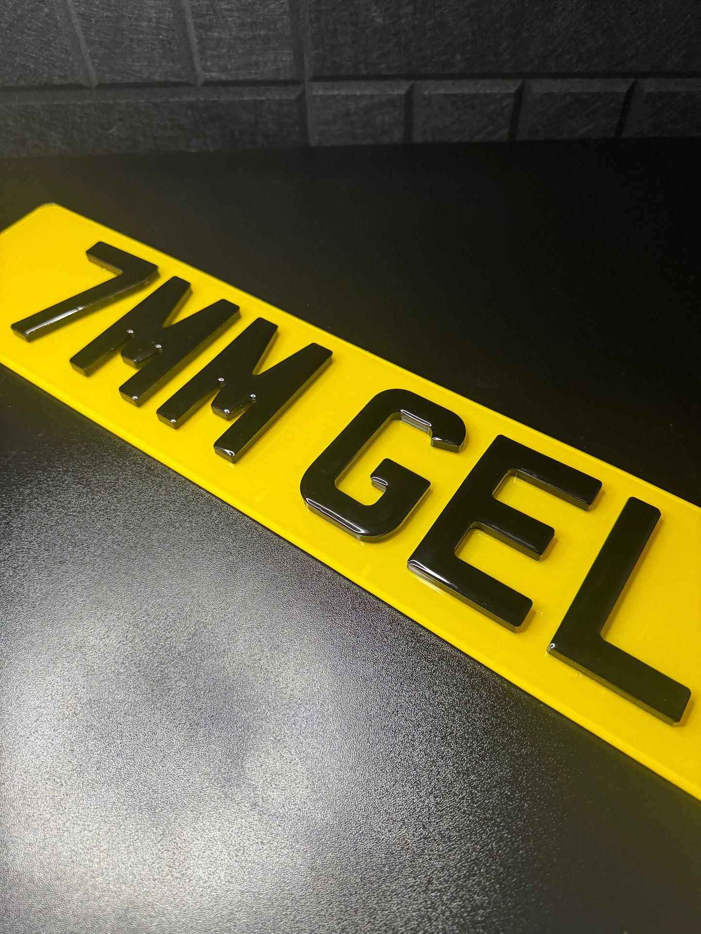 Ultimate 7mm Gel Number Plates – 3D Gel Domed & 5mm 4D Acrylic Letters | Premium Gloss Road Legal UK Plates