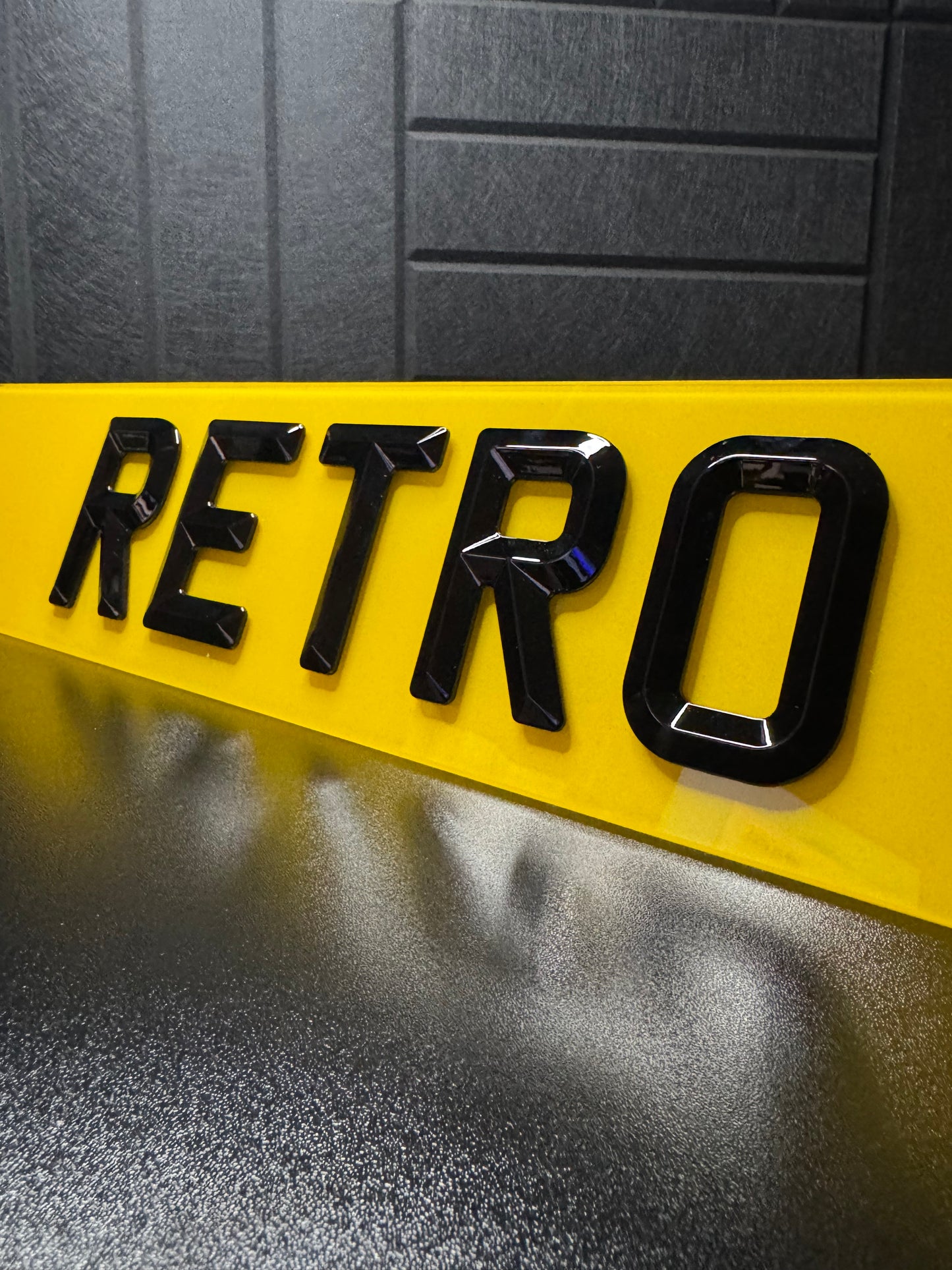 Retro Bevelled Number Plates – Diamond Cut 4D Finish | Premium UK Plates