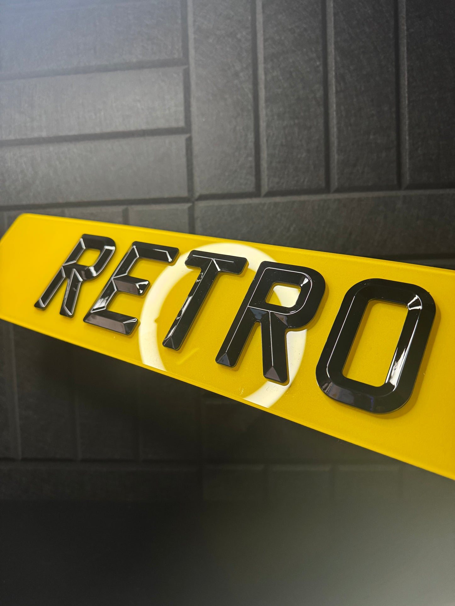 Retro Bevelled Number Plates – Diamond Cut 4D Finish | Premium UK Plates